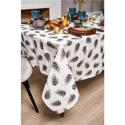 Скатерть «Этель» Christmas, 150×180 см, 100% хлопок, саржа 190 г/м²