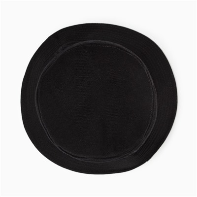 Панама с надписью MINAKU, чёрная, размер 56-58