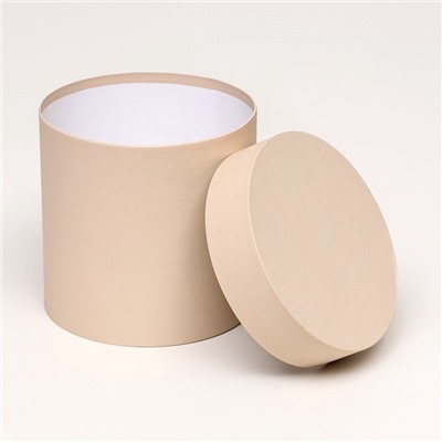 Набор шляпных подарочных коробок 5 в 1, коричневый, 23×23-14×14 см