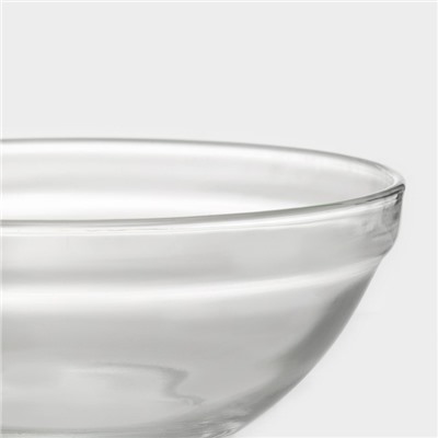 УЦЕНКА Набор стеклянных салатников Доляна «Классика», с крышками, 5 предметов: 900 мл (17×7.6 см), 500 мл (16×6 см), 350 мл (12.5×5.4 см), 200 мл (10.5×4.5 см), 130 мл (9×3.7 см), цвет зелёный