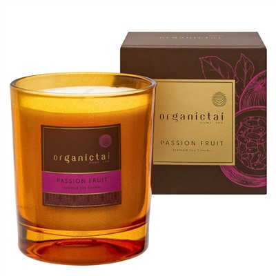 OrganicTai Ароматическая соевая свеча «Маракуйя», 180 мл 23782