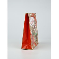 УЦЕНКА Пакет подарочный ламинированный новогодний «Новый год», ML 21×25×8 см, МИКС