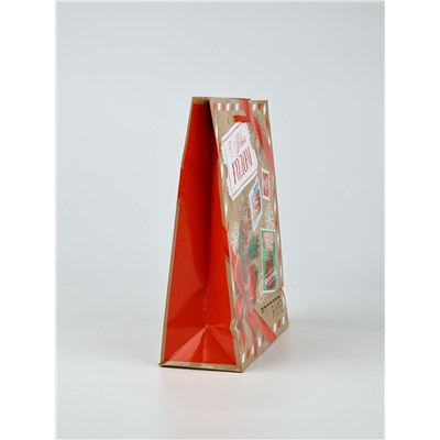 УЦЕНКА Пакет подарочный ламинированный новогодний «Новый год», ML 21×25×8 см, МИКС