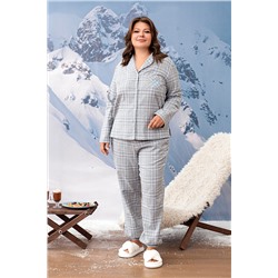 Пижама жен: куртка, брюки Mia Cara AW23WW323 La Thuille серая клетка