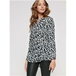 Блузы CONTE LBL 1091 Рубашка с геометрическим рисунком из хлопка премиального качества