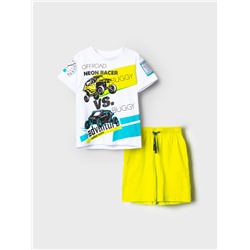 Комплект трикотажный для мальчиков: фуфайка (футболка), шорты