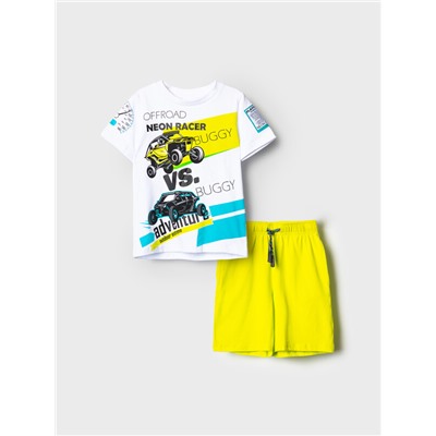 Комплект трикотажный для мальчиков: фуфайка (футболка), шорты