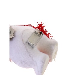 УЦЕНКА Фигура световая "Медведь в красной шапке", 26 LED, 30х18х17 см, фиксинг, от батар., Т/БЕЛЫЙ 4