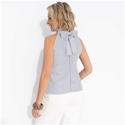 Топ с воротником-халтер, Следуй по ссылке (полоска)