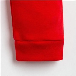 Комбинезон детский «Крошка Я» Happy winter 2, рост 68-74 см, красный