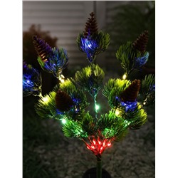 Садовый светильник «Можжевельник», уличный, на солнечной батарее, 75 см, 28 LED, свечение мульти