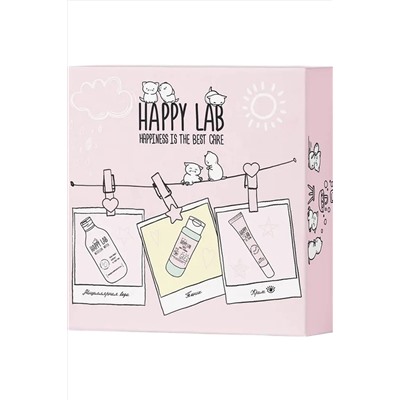 Happy Lab Набор средств для ухода за кожей лица Face Care: Мицеллярная вода, тоник, крем для век, 300 мл, 150 мл, 20 мл KRISTALLER, 1210872