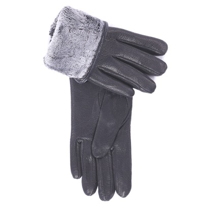 Перчатки жен. LuMeiJia A-2 нат.кожа/плюш