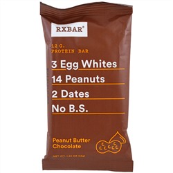 RXBAR, Protein Bar, Peanut Butter Chocolate, 12 Bars, 1.83 oz (52 g) Each