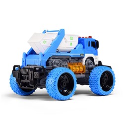 Машина "Эко-мусоровоз" 1:16 (свет, звук) в коробке (цвет синий)