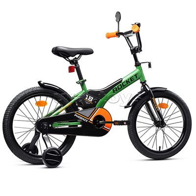 Велосипед 18" Rocket Phoenix, цвет зеленый