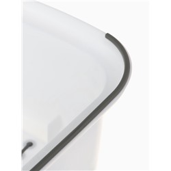 Табурет-подставка детская, для ног, антискользящая., белая, серая