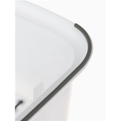 Табурет-подставка детская, для ног, антискользящая., белая, серая