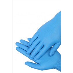 Benovy Перчатки нитриловые смотровые нестерильные, голубой, XL, 100 шт. KRISTALLER, 1108083