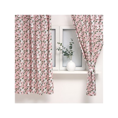 Шторы для кухни «Этель. Попугай» 149×180 см - 2 шт., подхваты - 2 шт.