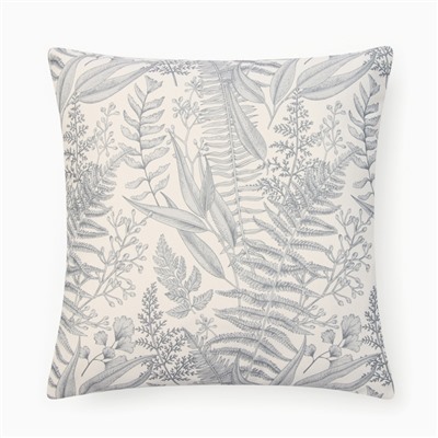 Чехол на подушку «Этель. Листва», 43×43 см, серый