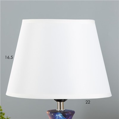 Настольная лампа «Корин» Е27 40 Вт фиолетовый 22.5×22.5×32.5 см RISALUX