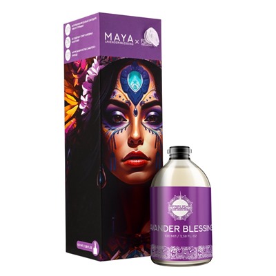 Диффузор ароматический MAYA LAVANDER BLESSING с палочками, аромат лаванды и трав для дома, 100 мл