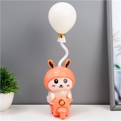 Ночник «Зайчик»LED 2 Вт USB АКБ розовый 7.5×9.5×32 см RISALUX