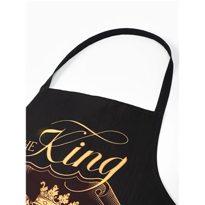 Фартук Этель The King of the kitchen 73×71 см, 100% хлопок, саржа 190 г/м²
