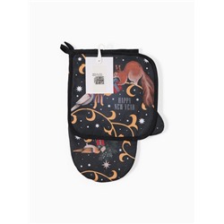 Набор кухонный «Этель» Wonder christmas варежка-прихватка 20×28 см, прихватка 19×19 см