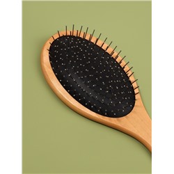 Расчёска массажная, деревянная, 8.2×23.3(±1) см