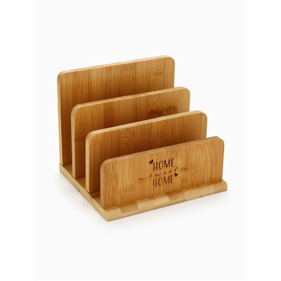 УЦЕНКА Подставка для разделочных досок «Home», 18×10 см, 3 отсека