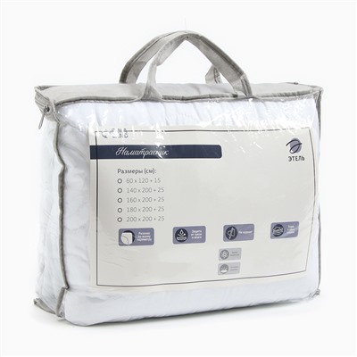 Наматрасник на резинке «Этель» Aquastop 200×200+25 см, водонепроницаемый, микрофибра