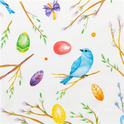 Фартук «Доляна» Happy Easter, белый, 60×70 см
