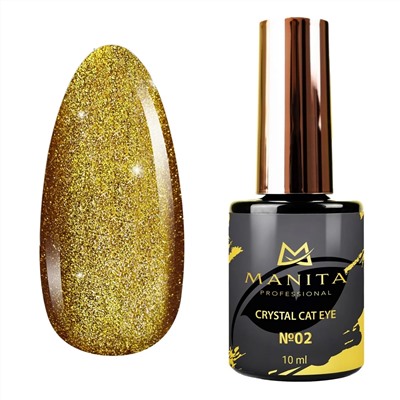 MANITA Гель-лак для ногтей с эффектом кошачьего глаза / Crystal Cat Eye №02, 10 мл 23281