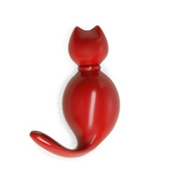 Крючок мебельный CAPPIO CAT, однорожковый, цвет красный