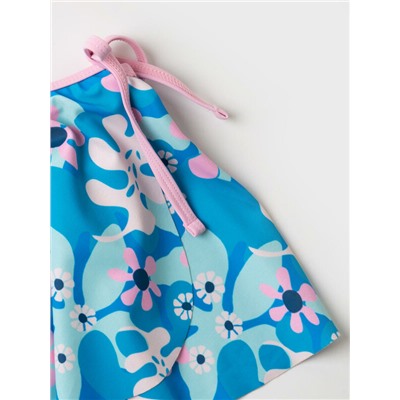 Комплект трикотажный для девочек: купальный костюм, юбка