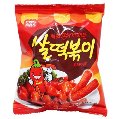 Рисовые палочки с перцем чили Cosmos, Корея, 50 г Акция