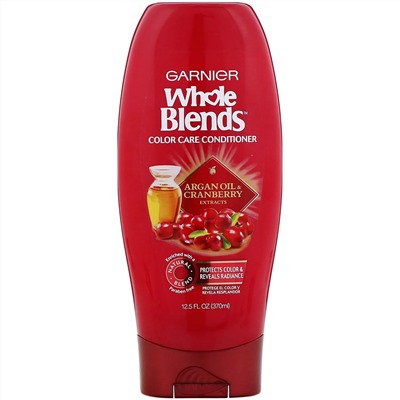 Garnier, Кондиционер для защиты цвета Whole Blends, «Аргановое масло и клюква», 370 мл