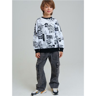 Брюки текстильные джинсовые для мальчиков