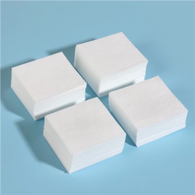 Салфетки для маникюра, безворсовые, с перфорацией, 250 шт., 5×5 см