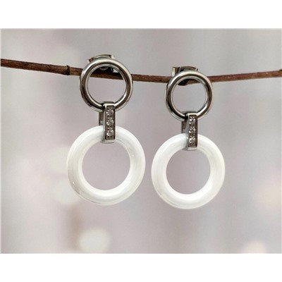 Серьги с керамикой