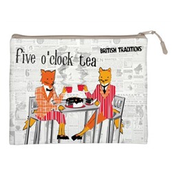 Папка А5+ на молнии 26х20 см "FIVE O'CLOCK" ЭКОКОЖА 14-002/13 Bruno Visconti