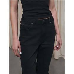Актуальная коллекция CONTE CON-809 Черные джинсы-клёш с высокой линией талии