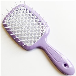 SUPERBRUSH Расческа для волос ЛИЛОВО-БЕЛАЯ