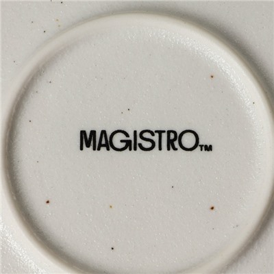 Блюдо для подачи Magistro Slate, d=16.1 см, фарфор, белое