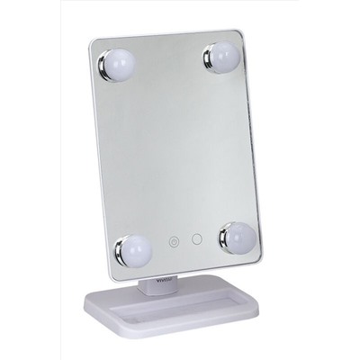 Nail Art Зеркало для макияжа с подсветкой CY020/НН083, 4 лампы KRISTALLER, 1107620