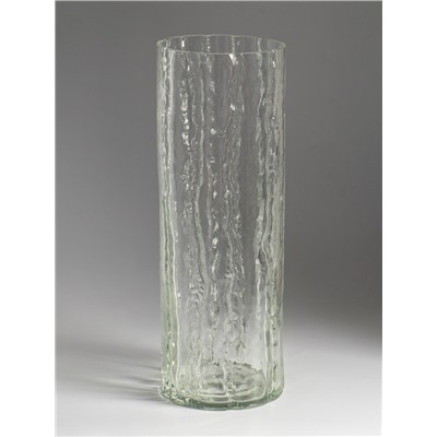 Ваза декоративная, h=35 см, d=12 см, стекло, прозрачная