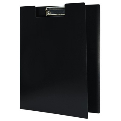 Папка-планшет (доска с зажимом) А4 NM3310 0,90мм PVC черный с крышкой inФОРМАТ