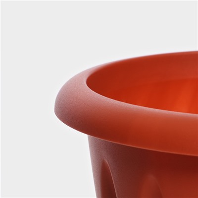 Горшок для цветов с поддоном «Фелиция», 3.6 л, d=22.5 см, h=17.2 см, пластиковый, терракотовый